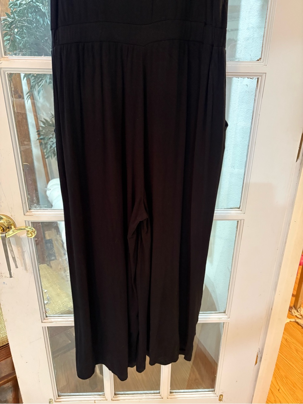 Michael Stars Black Wide-Leg Jumpsuit | Medium | Adjustable Straps | Soft Stretc - Picture 7 of 9